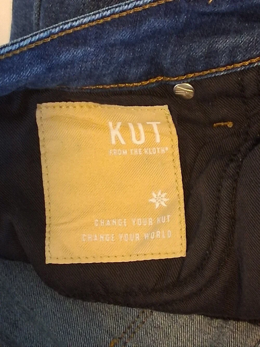 Kut From The Kloth Meg High Rise Wide Leg Stretch Denim Jeans Sz 8